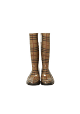 NOVA CHECK RUBBER RAIN BOOTS 37