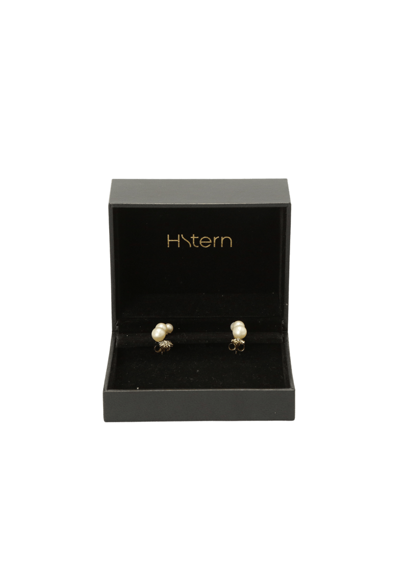 18K PEARL & DIAMOND DROP EARRINGS