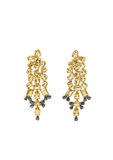 MULTI STONE PENDANT 18K EARRINGS