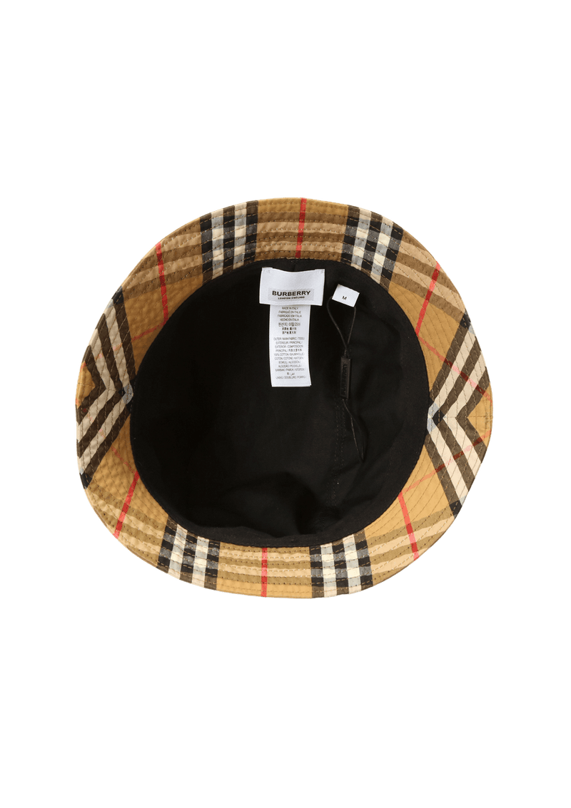 Nova check bucket hat shop