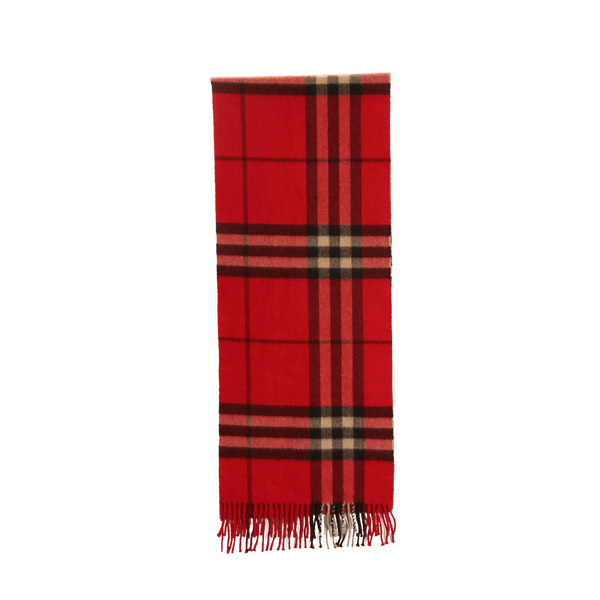 Burberry red check scarf