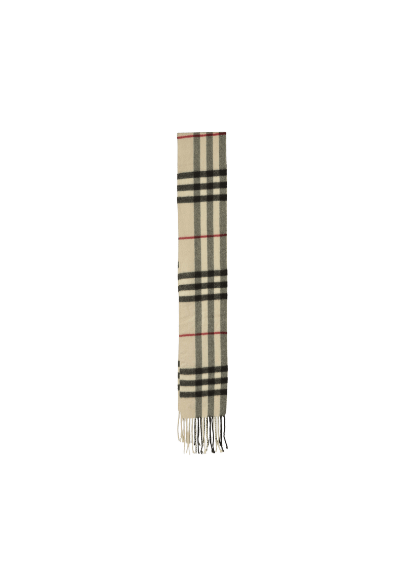 CHECK WOOL SCARF