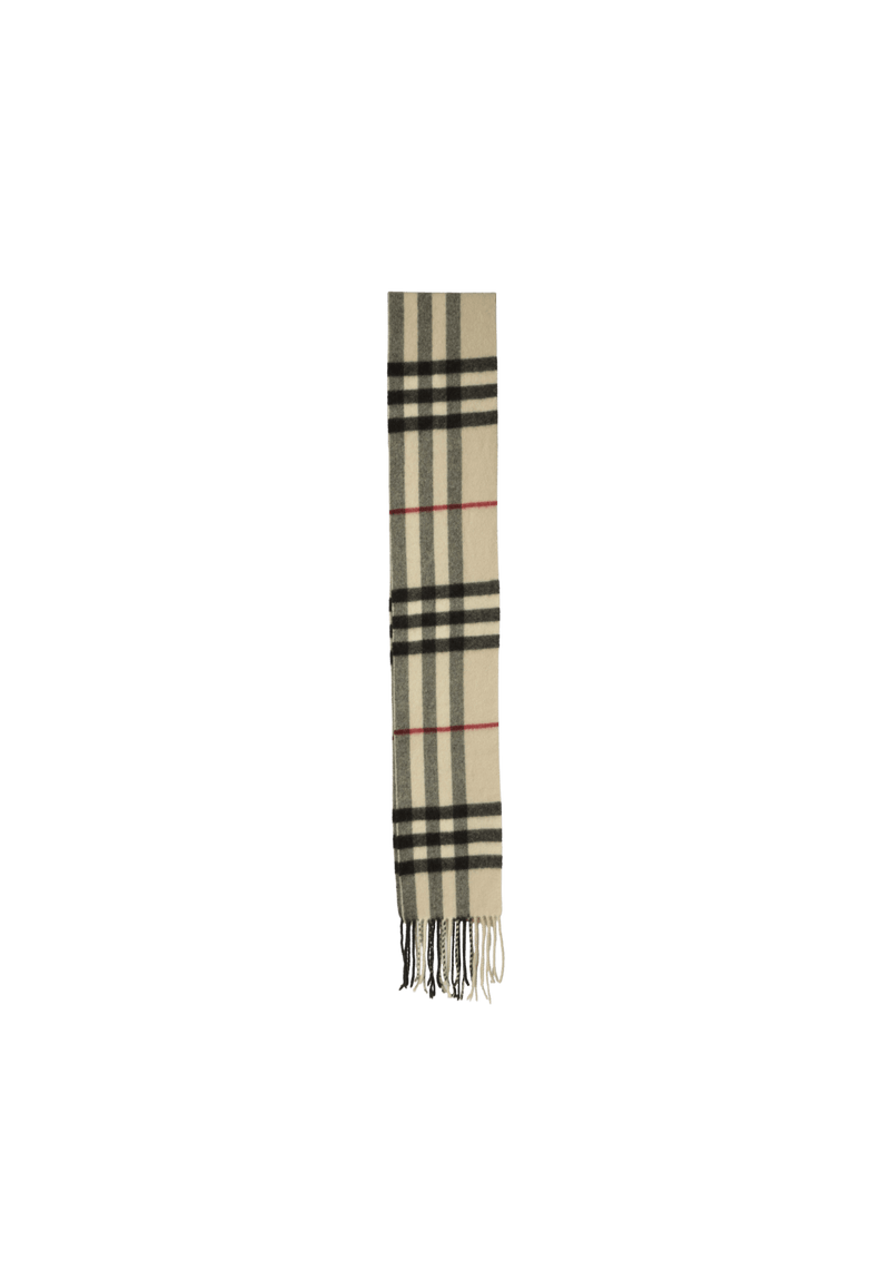 CHECK WOOL SCARF