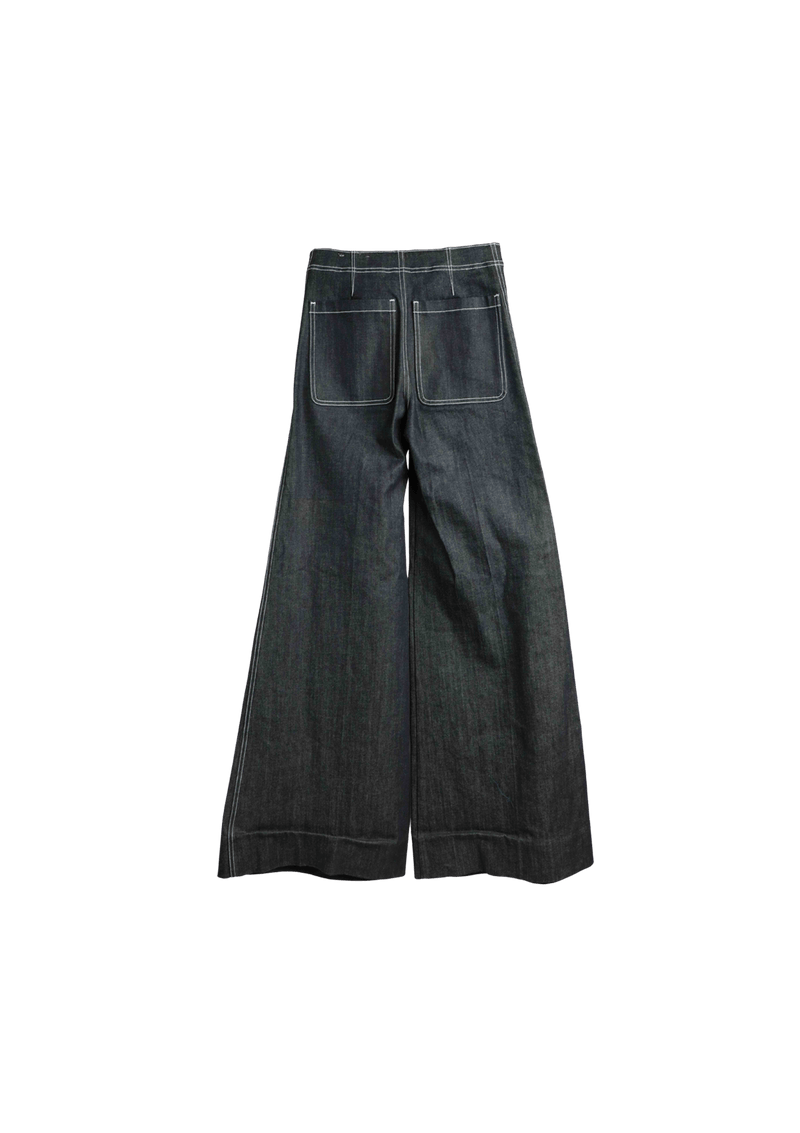 BOOTCUT HIGH-RISE DENIM PANTS 36