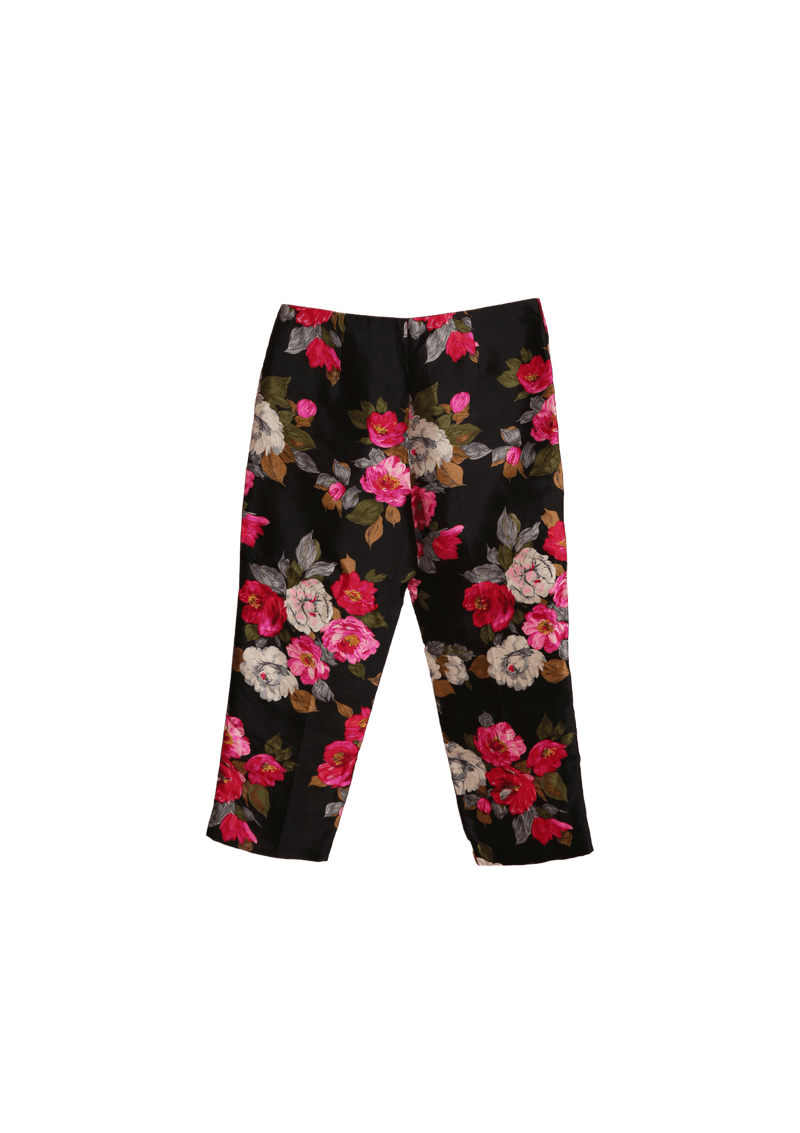 FLORAL PRINT PANTS 44