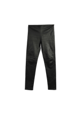 LEATHER SKINNY LEG PANTS P