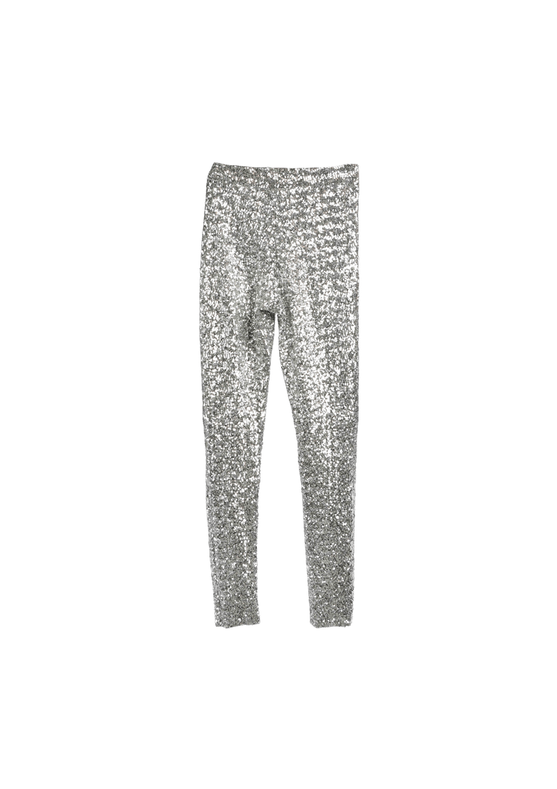 SEQUIN SKINNY LEG PANTS 38