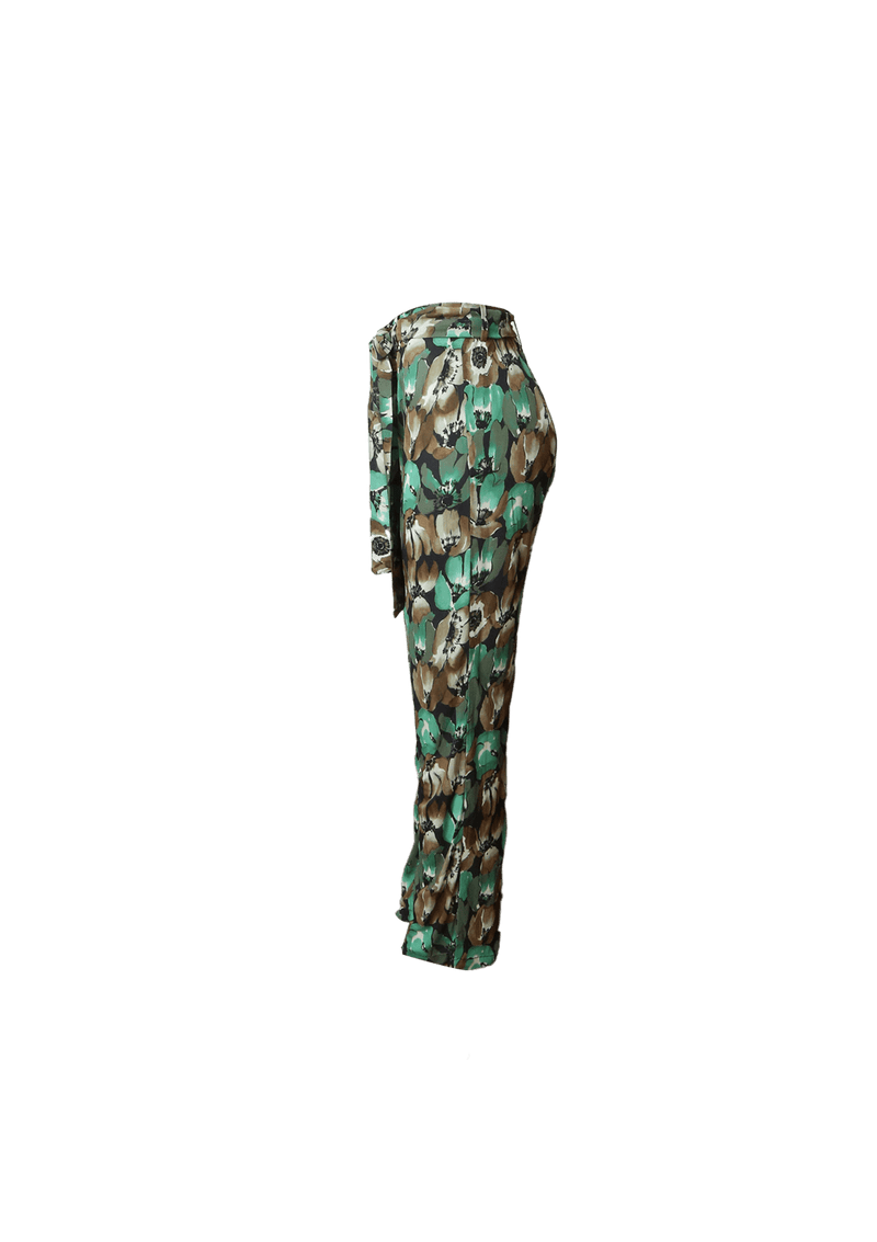 PRINTED STRAIGHT LEG PANTS 38