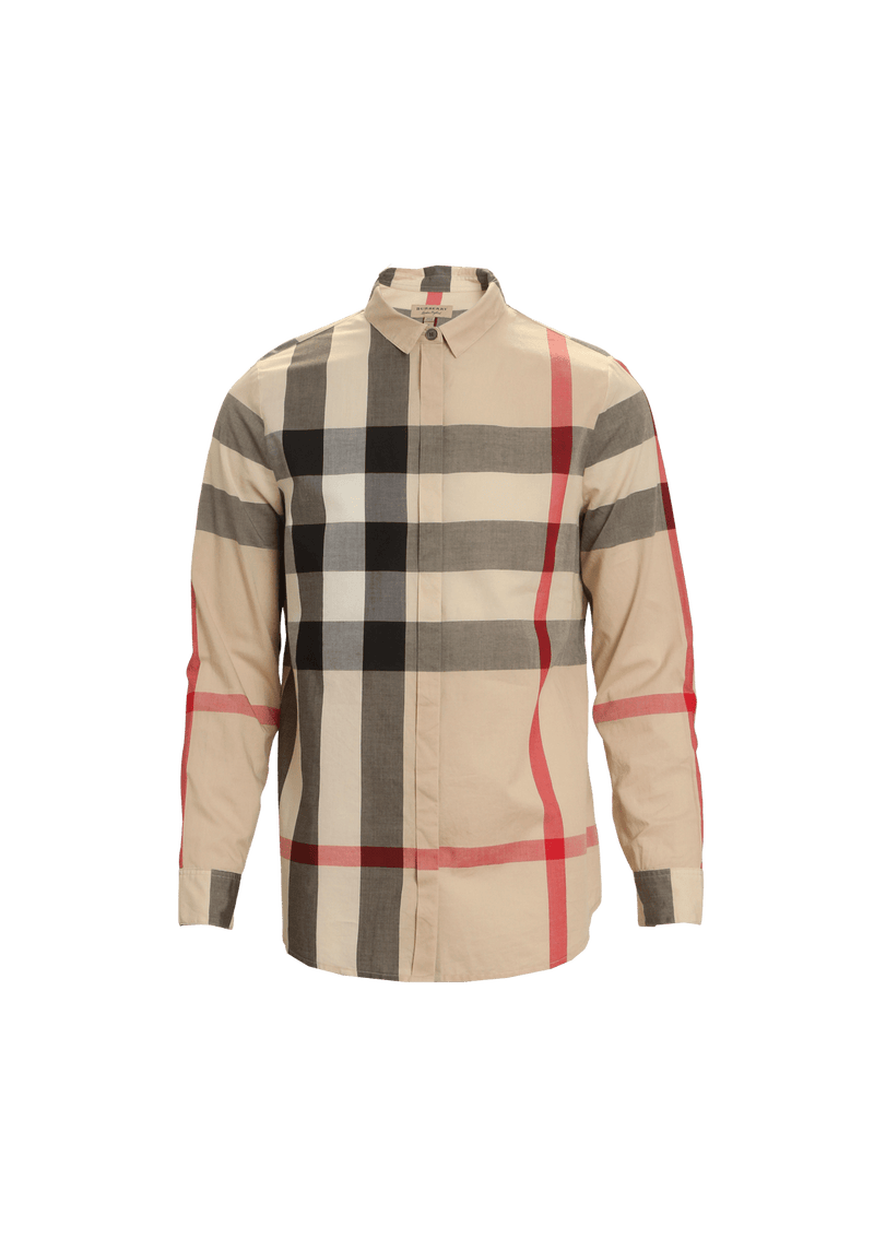 CAMISA BURBERRY CLASSIC CHECK SHIRT M ESTAMPADO ORIGINAL Gringa