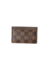 DAMIER ÉBÈNE CARD HOLDER