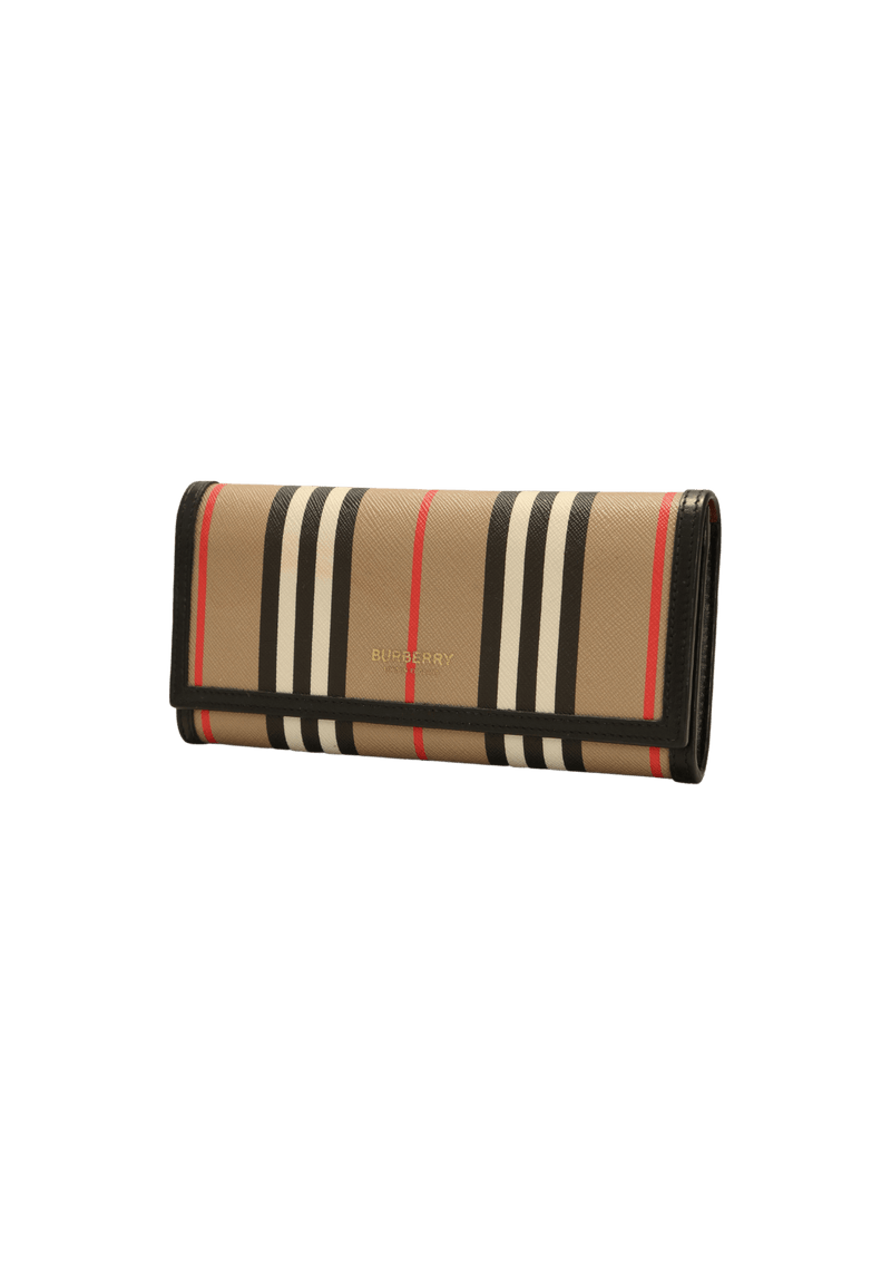 E-CANVAS ICON STRIPE HALTON CONTINENTAL WALLET