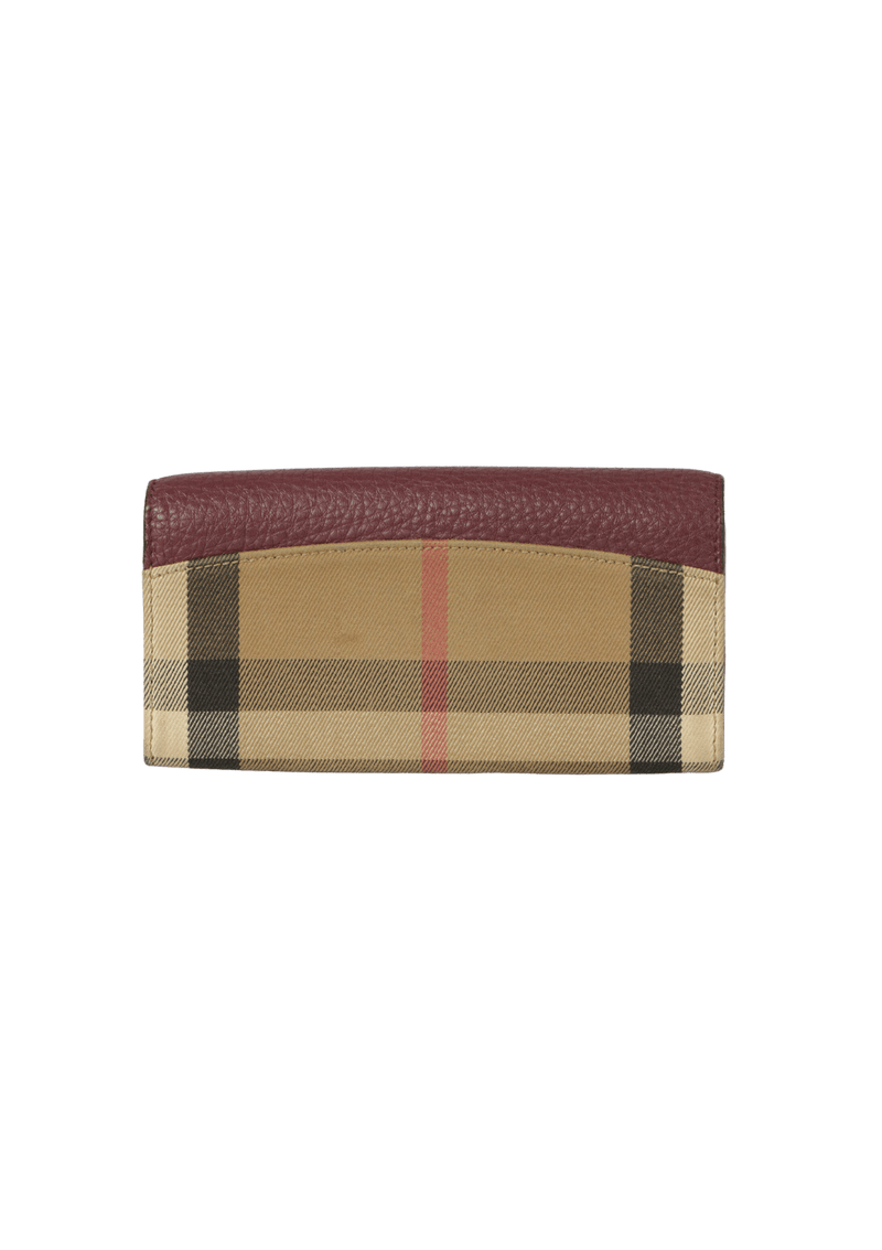 HOUSE CHECK PORTER CONTINENTAL WALLET