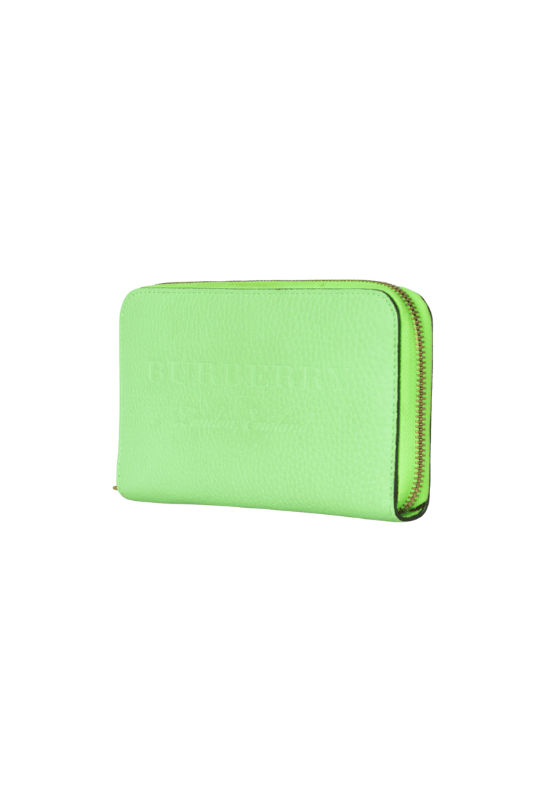 LEATHER ZIP AROUND WALLET