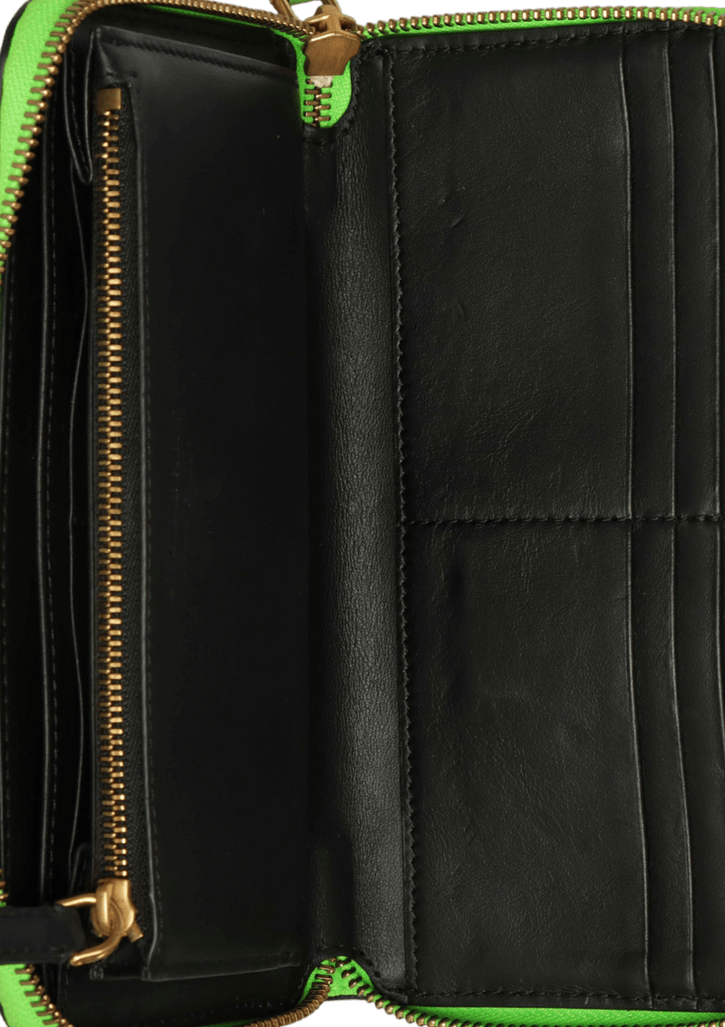 LEATHER ZIP AROUND WALLET