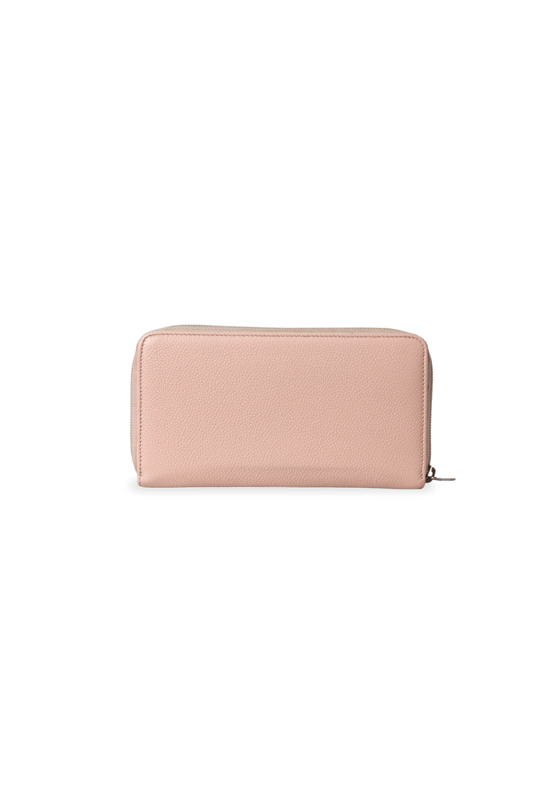 CC ZIP AROUND WALLET CAVIAR