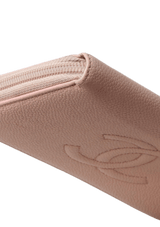 CC ZIP AROUND WALLET CAVIAR