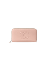 CC ZIP AROUND WALLET CAVIAR