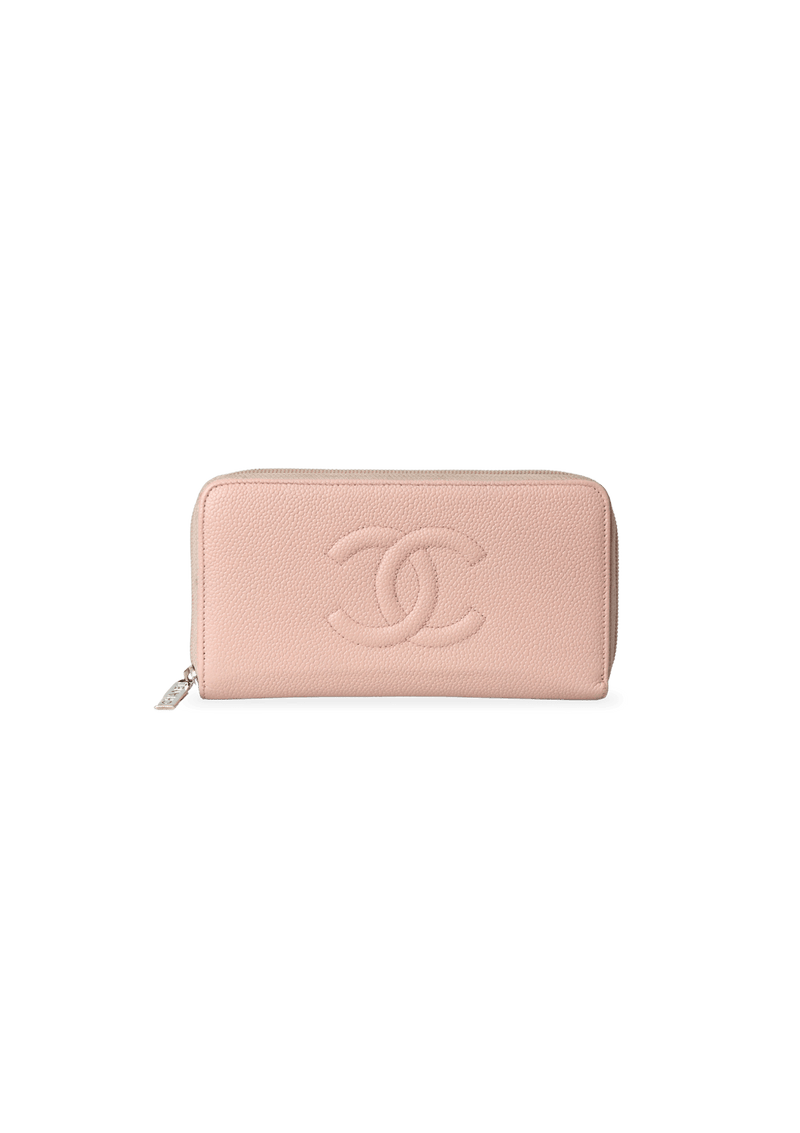 CC ZIP AROUND WALLET CAVIAR