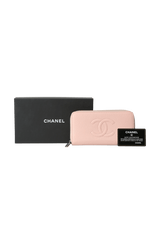 CC ZIP AROUND WALLET CAVIAR