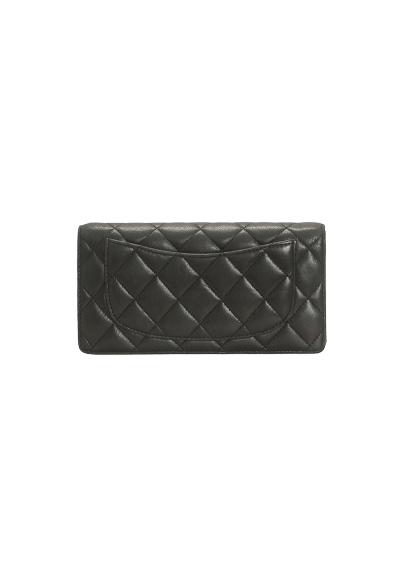 QUILTED L-YEN LAMBSKIN WALLET