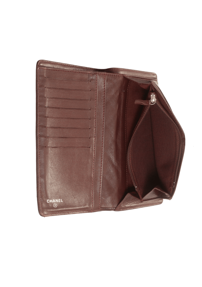 QUILTED L-YEN LAMBSKIN WALLET