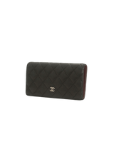 QUILTED L-YEN LAMBSKIN WALLET