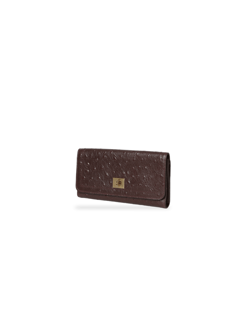 OSTRICH TURNLOCK WALLET