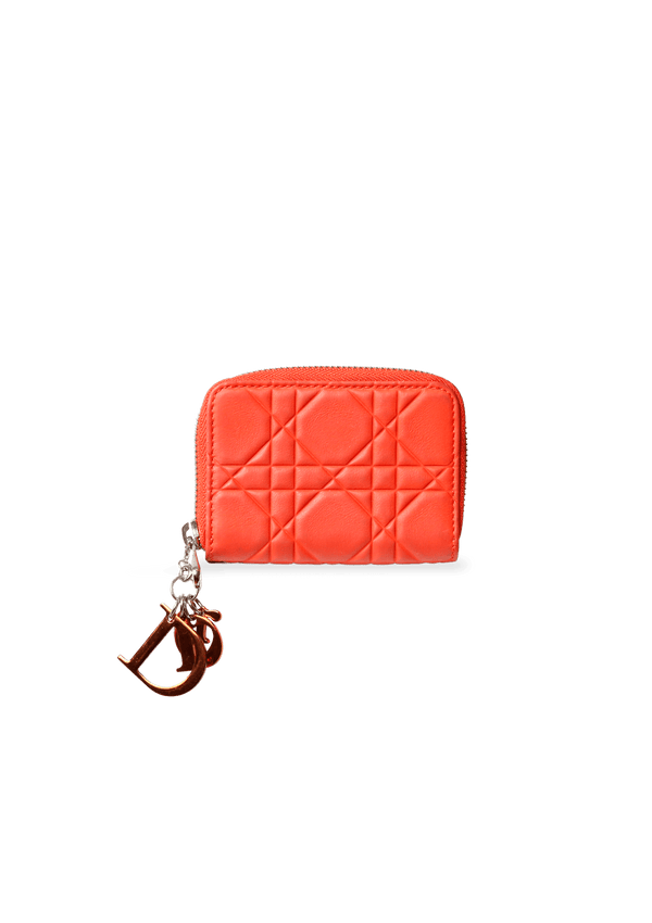 LADY DIOR ZIP AROUND WALLET