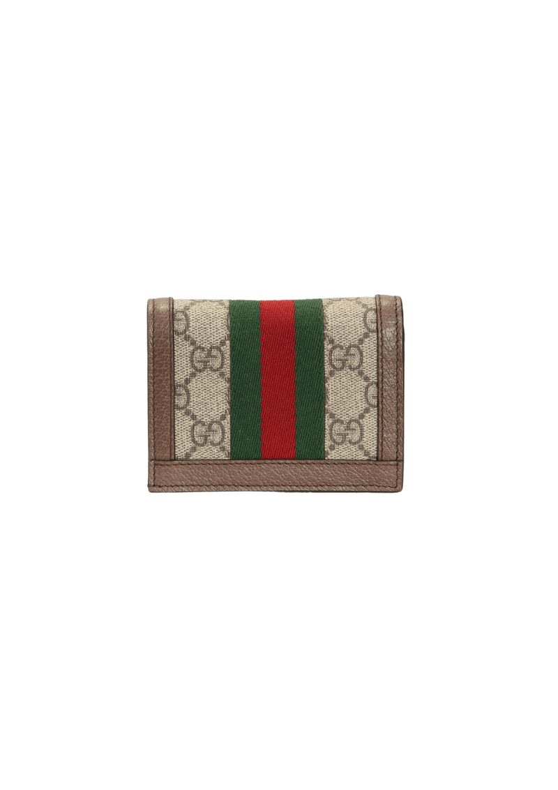 GG CANVAS OPHIDIA CARD HOLDER