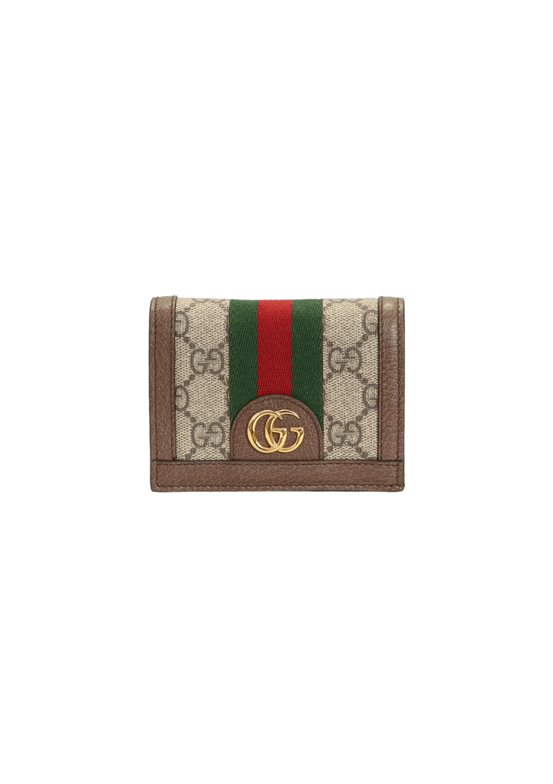 GG CANVAS OPHIDIA CARD HOLDER