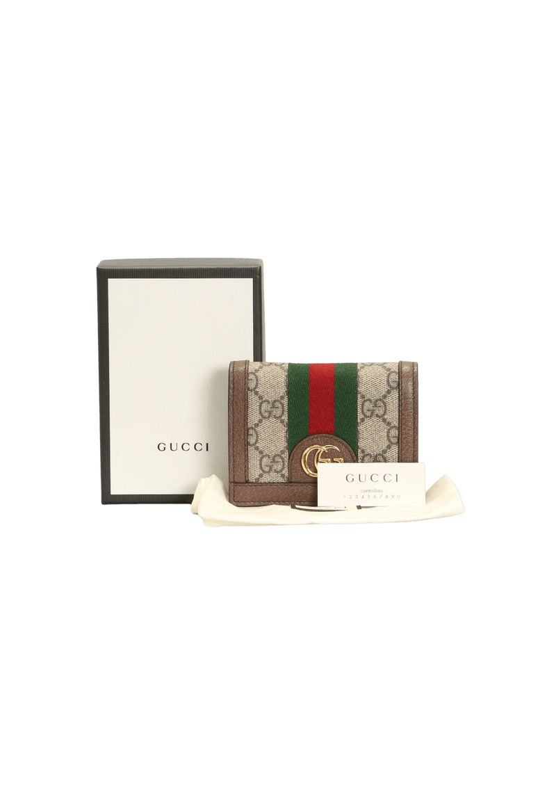 GG CANVAS OPHIDIA CARD HOLDER