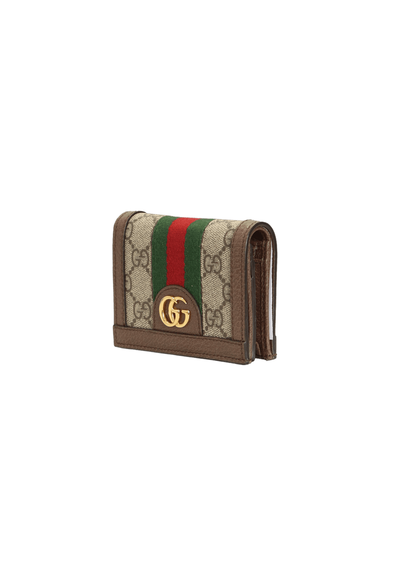 GG CANVAS OPHIDIA CARD HOLDER