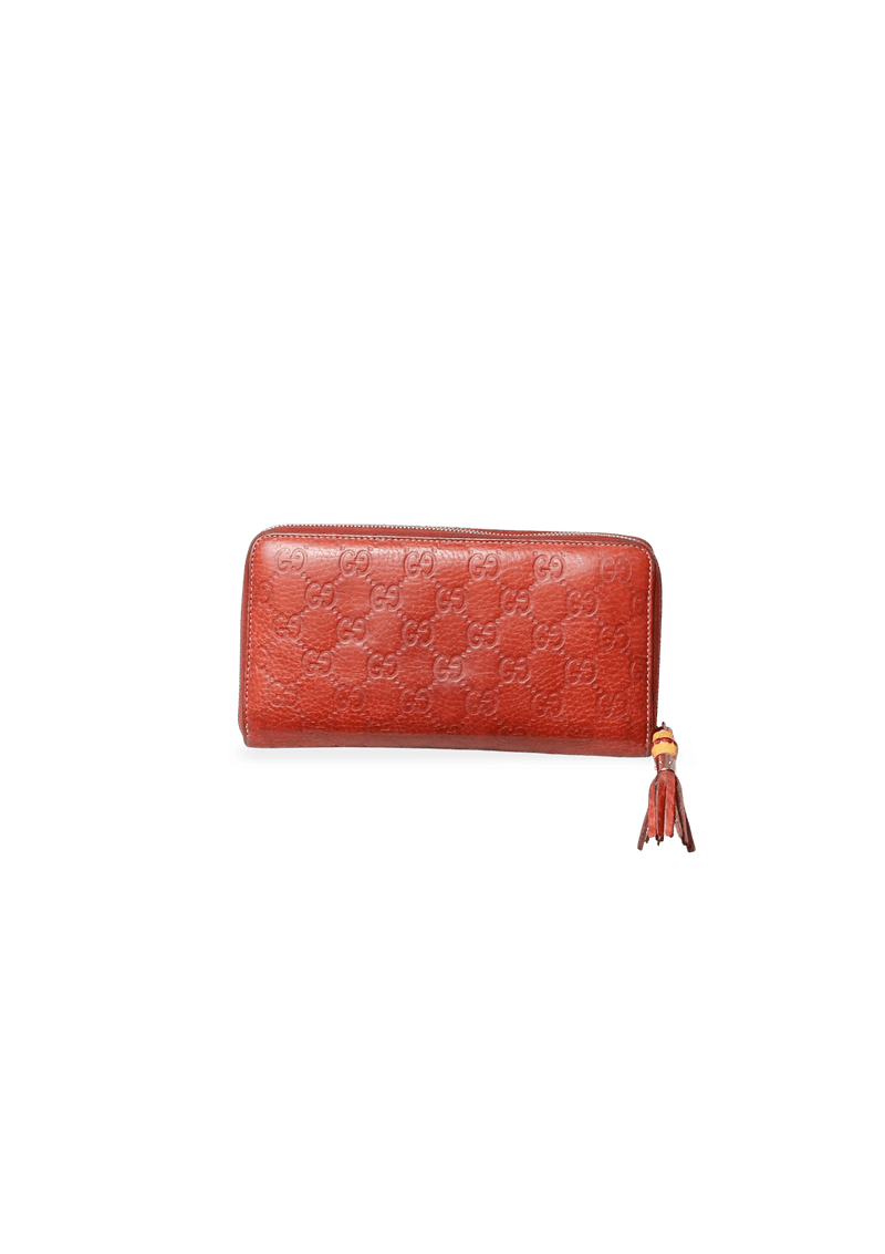 GG SIGNATURE LEATHER CONTINENTAL WALLET