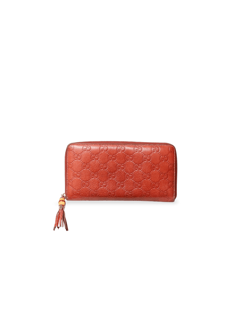 GG SIGNATURE LEATHER CONTINENTAL WALLET