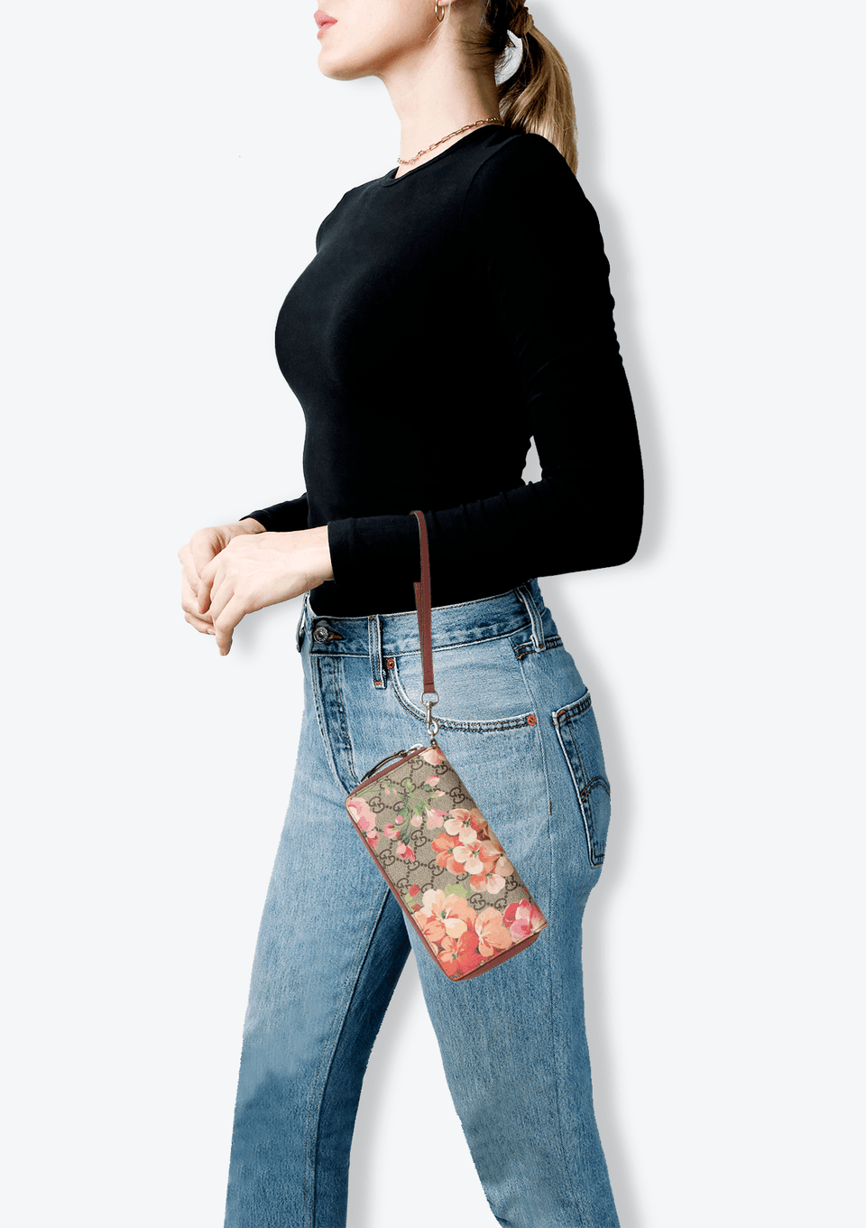 GG SUPREME BLOOMS ZIP AROUND