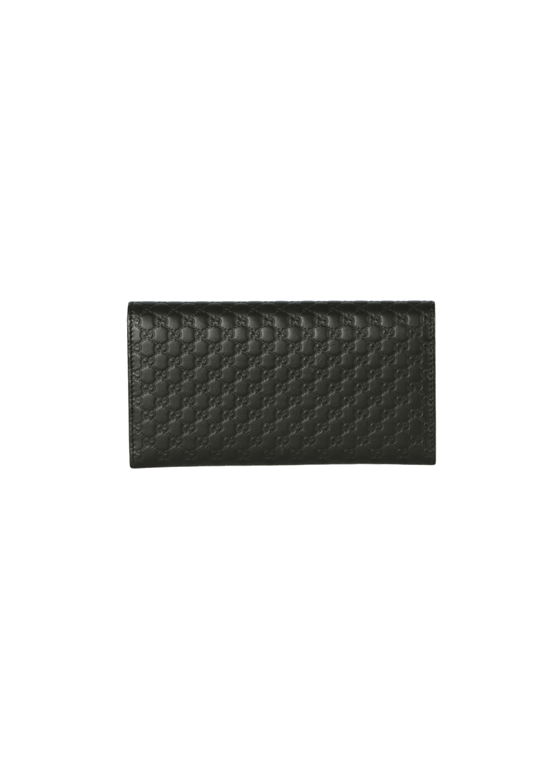 MICROGUCCISSIMA CONTINENTAL FLAP WALLET