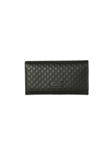 MICROGUCCISSIMA CONTINENTAL FLAP WALLET