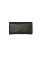 MICROGUCCISSIMA CONTINENTAL FLAP WALLET