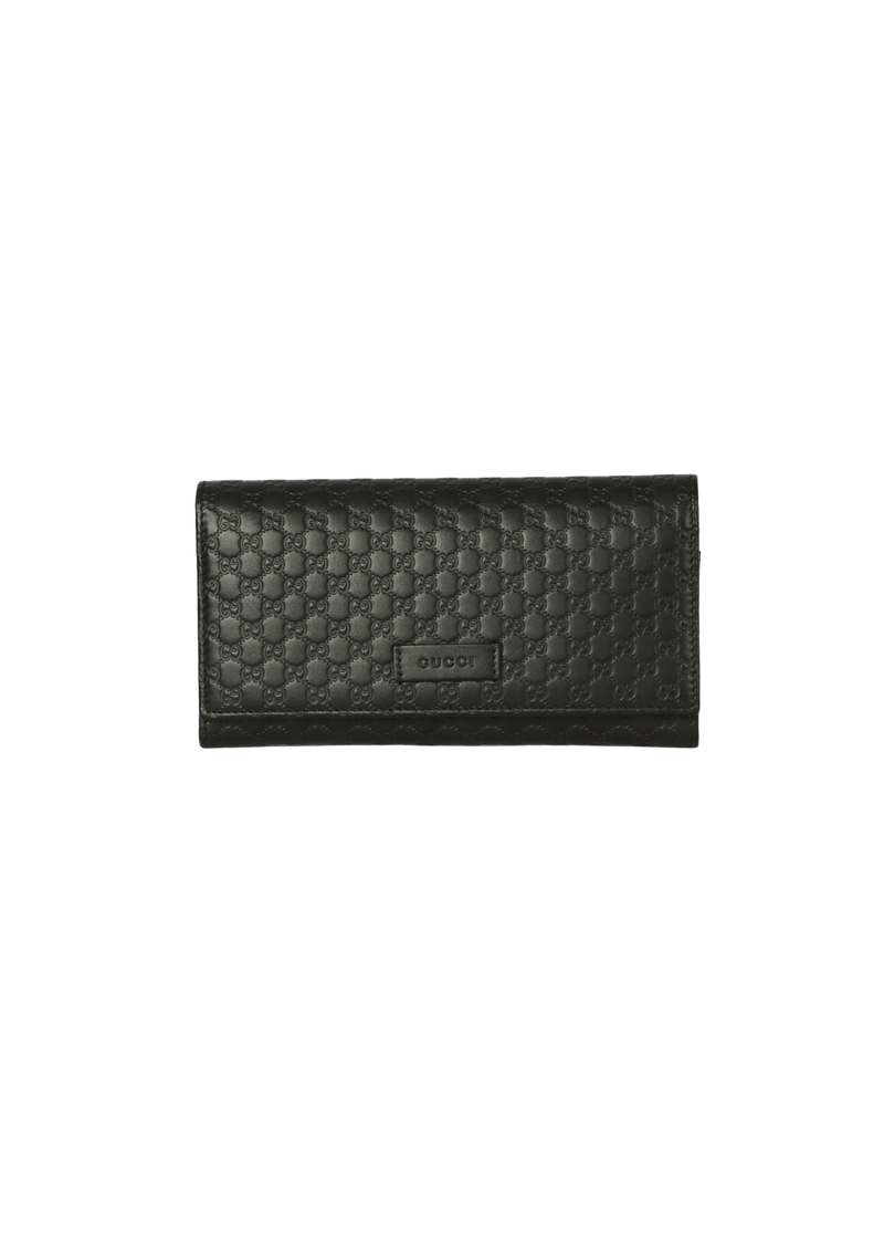 MICROGUCCISSIMA CONTINENTAL FLAP WALLET