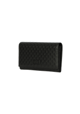 MICROGUCCISSIMA CONTINENTAL FLAP WALLET