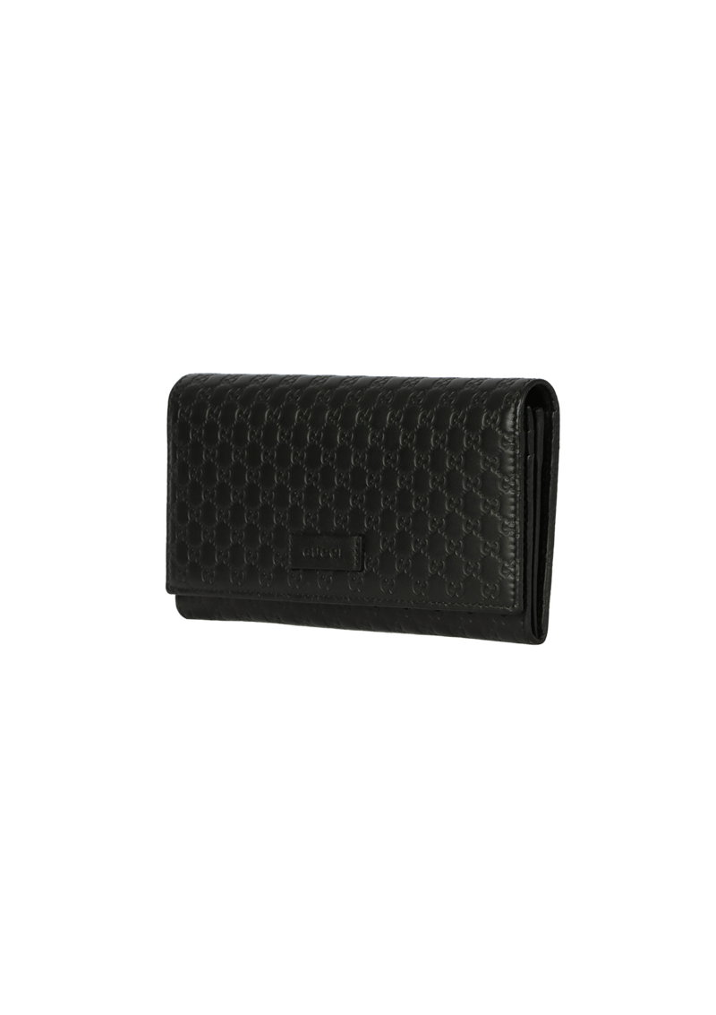 MICROGUCCISSIMA CONTINENTAL FLAP WALLET