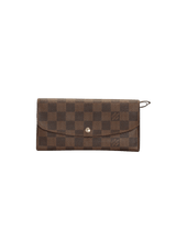 DAMIER ÉBÈNE EMILIE WALLET