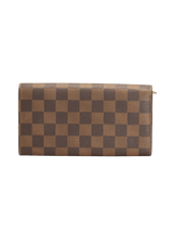 DAMIER ÉBÈNE SARAH WALLET