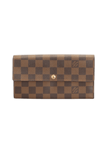 DAMIER ÉBÈNE SARAH WALLET