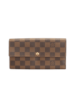 DAMIER ÉBÈNE SARAH WALLET