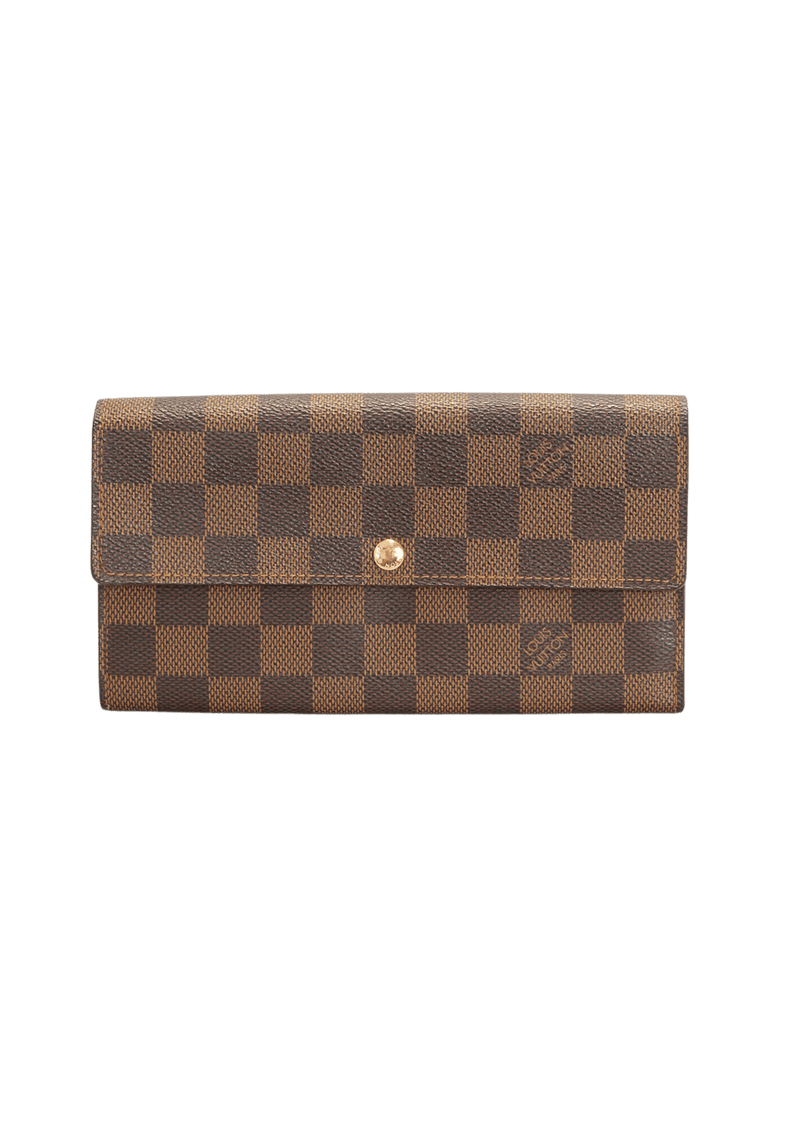 DAMIER ÉBÈNE SARAH WALLET