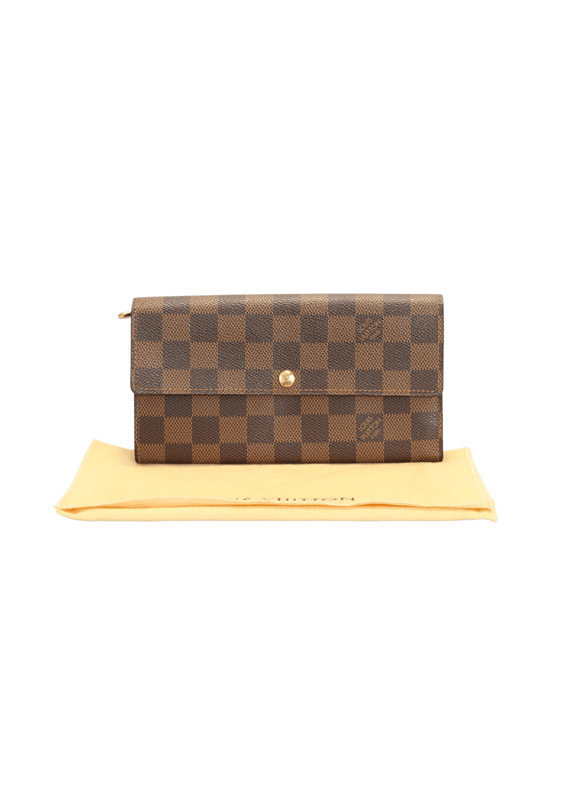 DAMIER ÉBÈNE SARAH WALLET