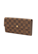 DAMIER ÉBÈNE SARAH WALLET