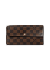 DAMIER ÉBÈNE SARAH WALLET