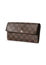 DAMIER ÉBÈNE SARAH WALLET